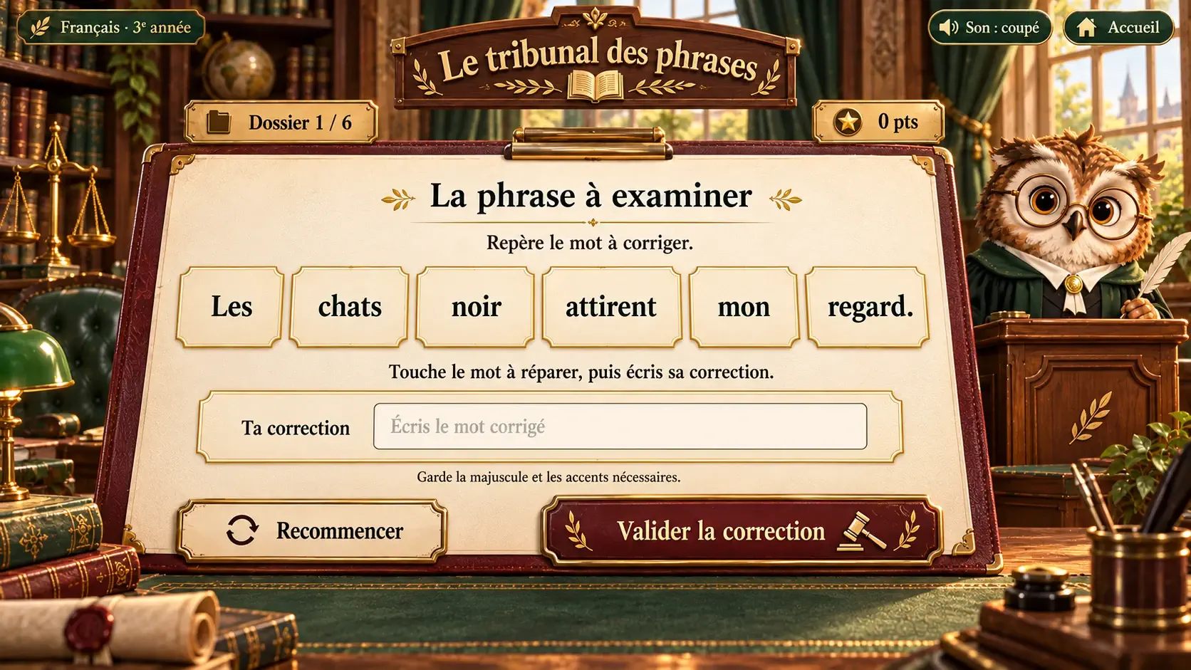 Aperçu supplémentaire de Le tribunal des phrases