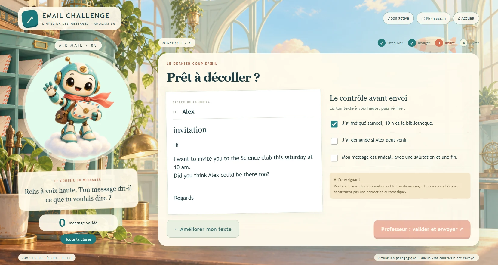 Aperçu supplémentaire de Email challenge
