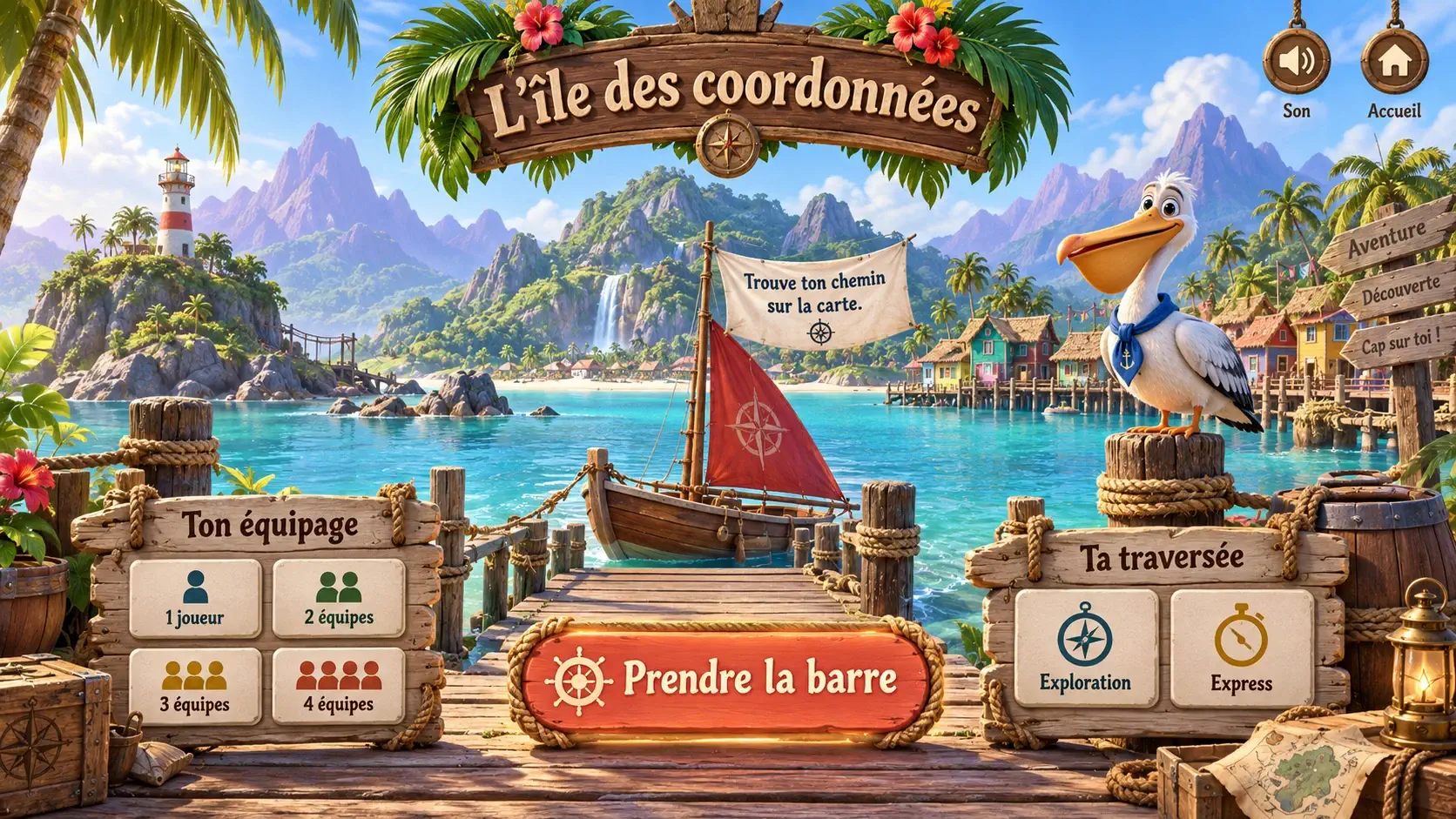 Aperçu de L’île des coordonnées